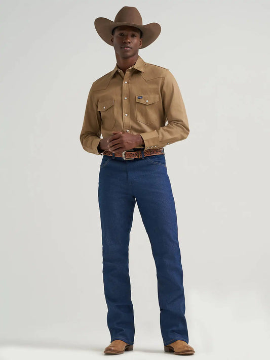 Wrangler® Cowboy Cut® Boot Jean Rigid - Regular Fit in Navy