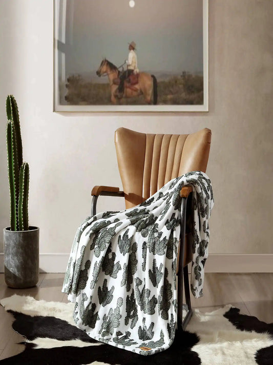 Wrangler Homestead Printed Throw:Green:One Size