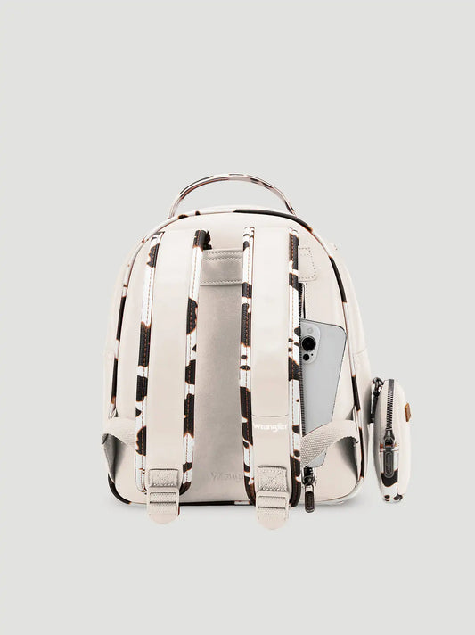 Backpack with Cow Trim:Tan:One Size