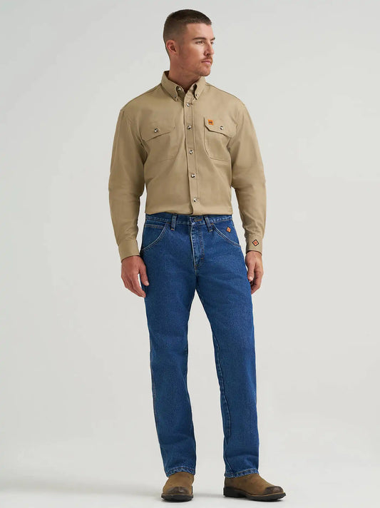 Wrangler® FR Flame Resistant Relaxed Fit Jean in Flame Resistant