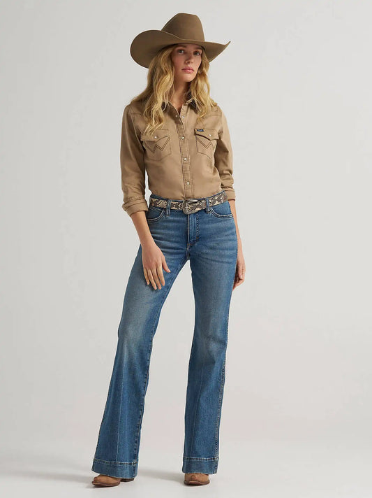 Women's Wrangler Retro® Bailey High Rise Trouser Jean in Shelby