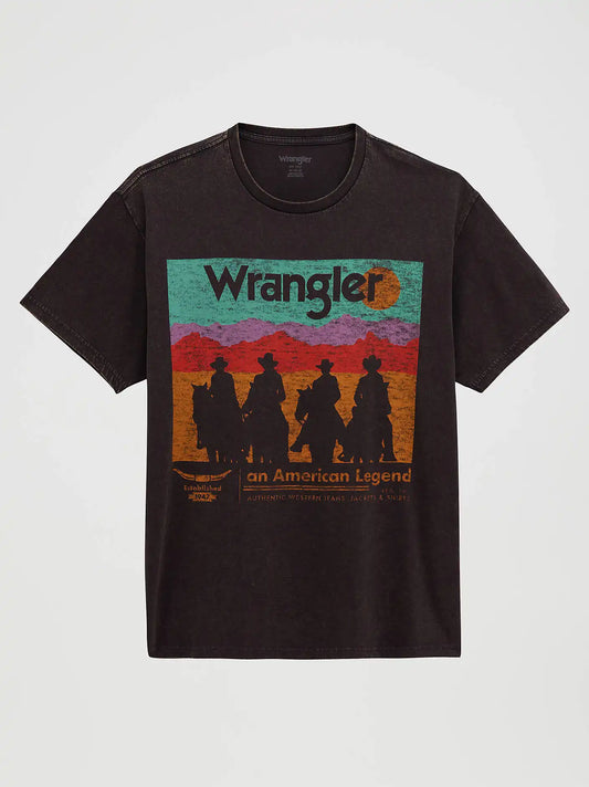 American Legend Vintage Fit Back Graphic T-Shirt in Phantom