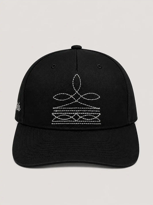 Stormrider Stitch Waxed Canvas Hat:Black/Grey:One Size