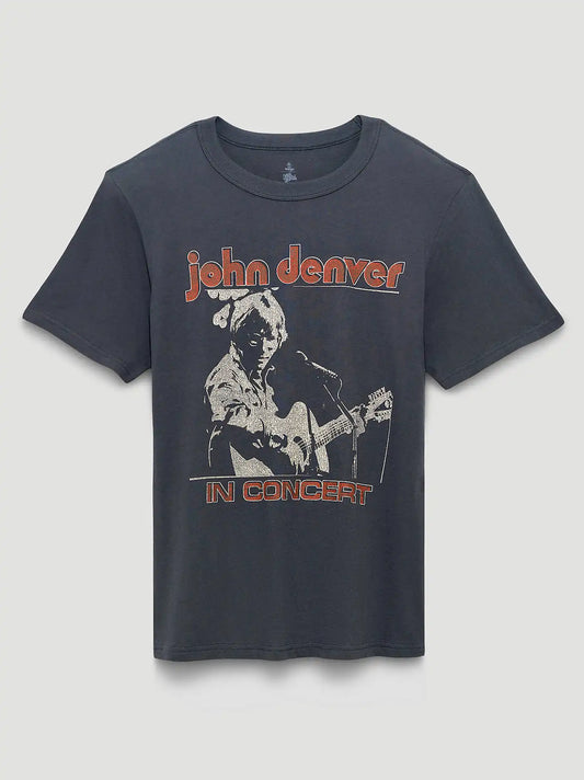 John Denver In Concert Graphic T-Shirt in Asphalt
