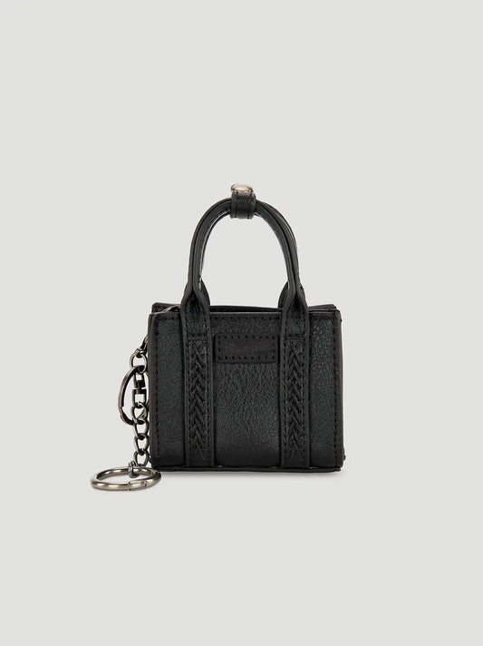Mini Tote Key Chain:Black:One Size