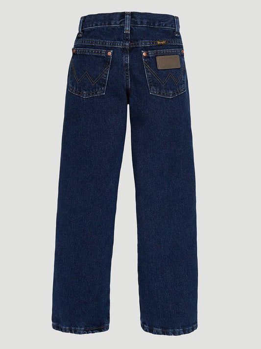Boy's Wrangler® Cowboy Cut® Original Fit Jean (8-20) in Dark Indigo