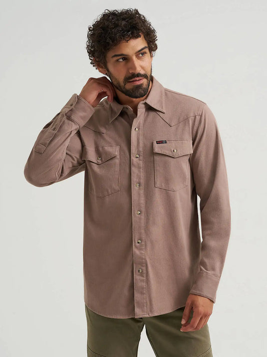 Wrangler ATG™ Men's Salida Shirt in Pine Bark