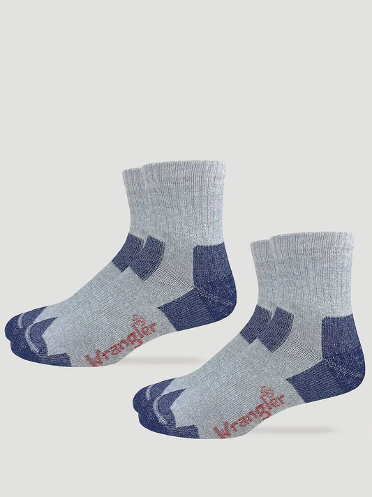 Mens Steel Toe Ultra-Dri Socks 2-pack:Grey:L