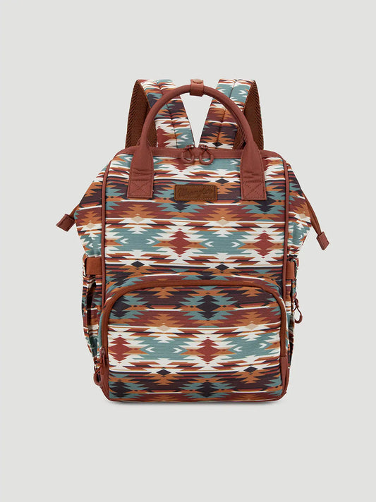 Southwest Print Backpack:Brown:One Size