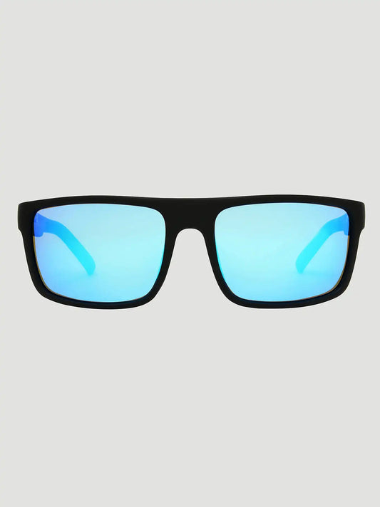 Blue Lens Rectangle Sunglasses:Blue:One Size
