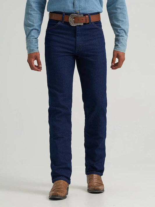 Wrangler® Cowboy Cut® Slim Fit Active Flex Jeans in Prewashed Indigo