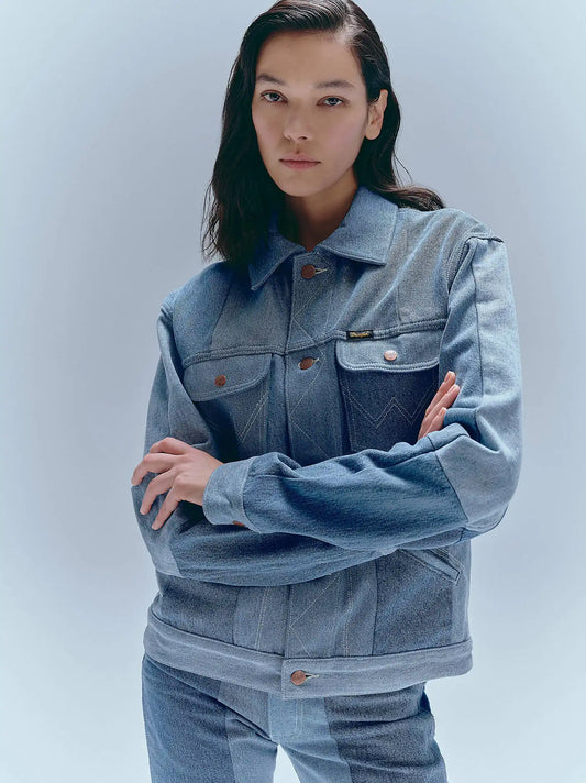Wrangler x Beyond Retro Icons Jacket in Light Wash