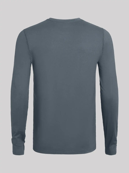 Men's RIGGS® Brushed Jersey Thermal T-Shirt in Charcoal