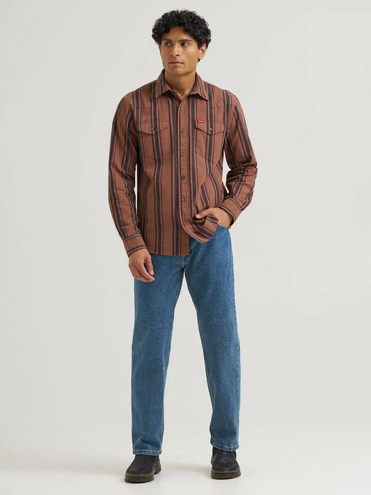 Wrangler® Five Star Premium Denim Comfort Stretch Regular Fit Jean in Dusk Blue