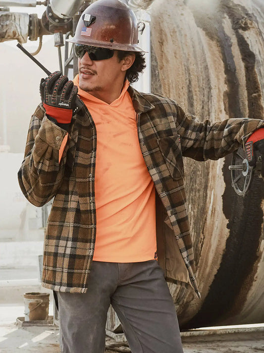 Wrangler RIGGS Workwear® Technical Sun T-Shirt in Vibrant Orange