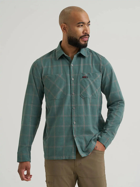 Wrangler ATG™ Men's Adventure 365 Shirt in Ombre Elmwood