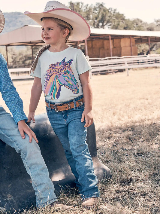 Girl's Wrangler Retro® Bootcut Jean (4-18) in Lia