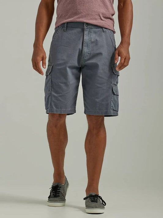 Wrangler® Men's Five Star Premium Stacked Cargo Short in Pewter