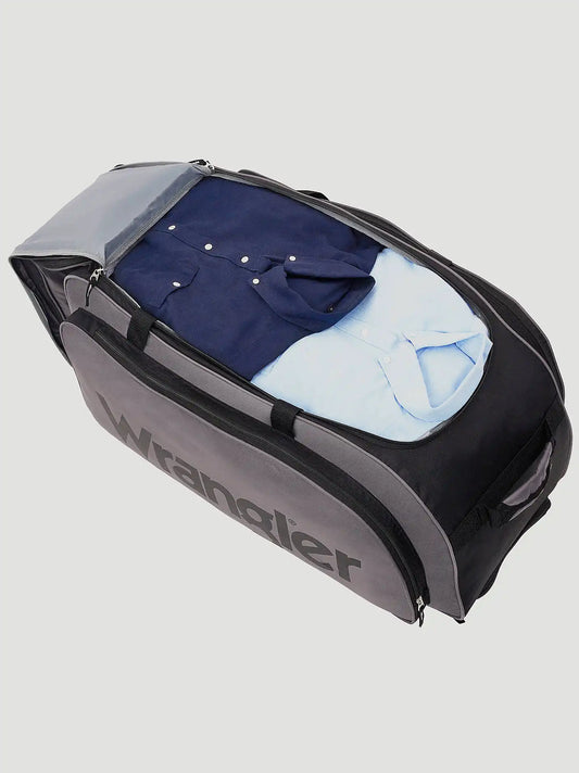 Wesley Rolling Duffle Bag:Charcoal:One Size
