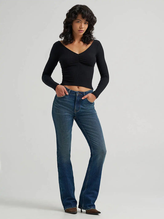 Women's High Rise Bootcut Jean in Starry Night