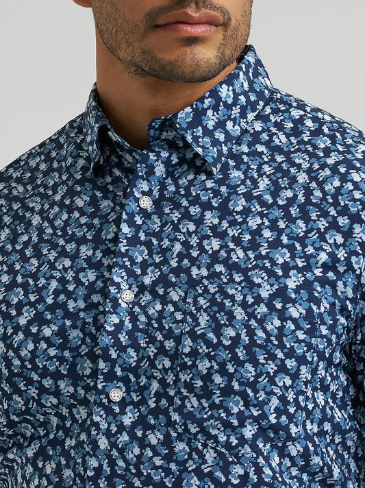 Men's Cody Johnson Performance Button Down Shirt in Peacock Floral