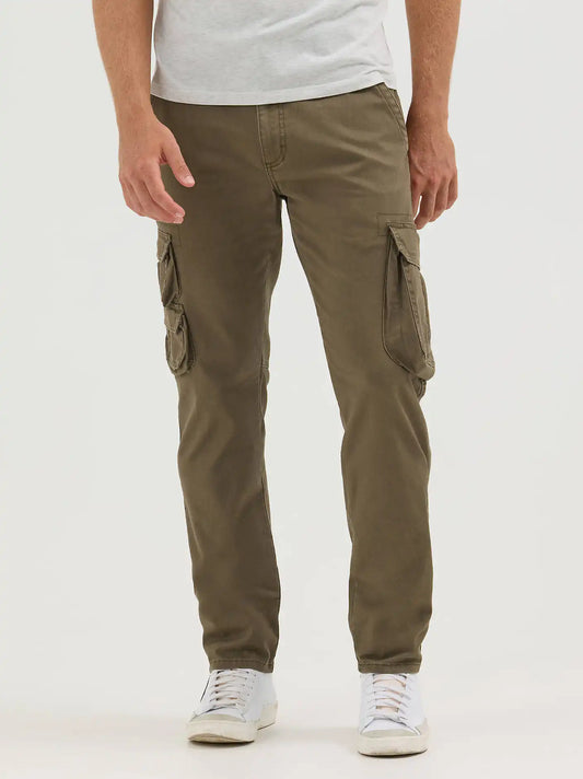 Men's Wrangler Flex Tapered Cargo Pant in Pine Green