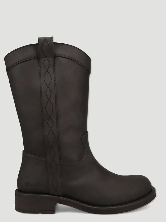 Women's Delilah Round-Toe Casual Boot in Black