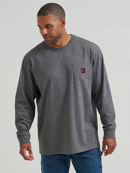 Wrangler RIGGS Workwear® Relaxed Crew T-Shirt in Charcoal Heather
