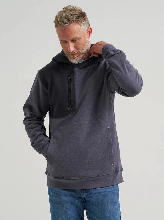 Wrangler® FR Flame Resistant Knit Hoodie in Blue Nights