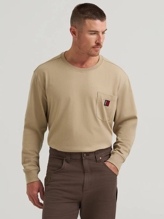 Wrangler RIGGS Workwear® Relaxed Crew T-Shirt in Khaki