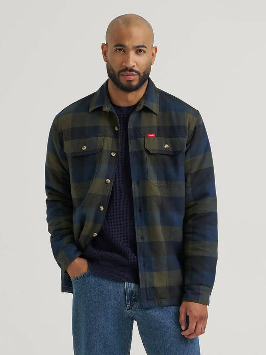 Men's Ridgeline Heavyweight Shirt Jacket in Navy Olive