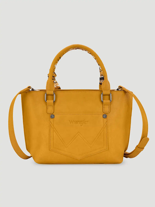 Bandana Print Wide Mini Tote:Yellow:One Size: