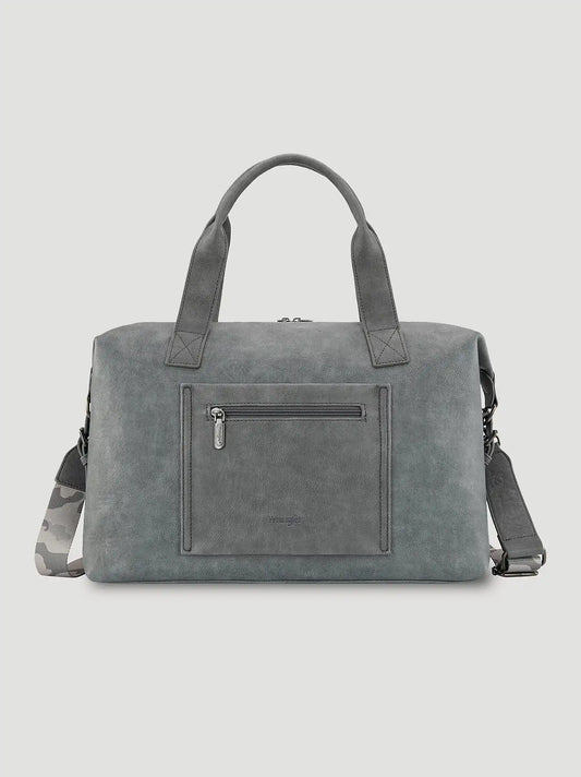 Camo Print Satchel:Grey:One Size