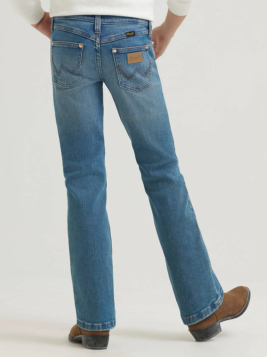 Girl's Lainey Wilson x Wrangler Boot Huggers in Wrangler Blue Wash