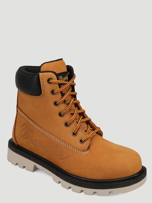 Women's Alana Steel-Toe Lace-Up Work Boot in Tan