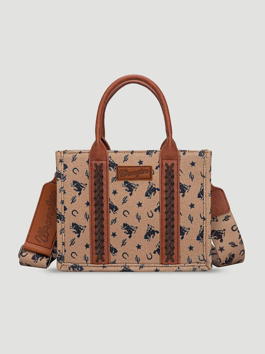 Rodeo Print Mini Tote:Brown:One Size