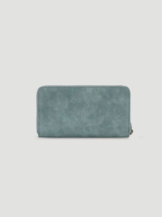 Boho Suede Wristlet:Jean:One Size: