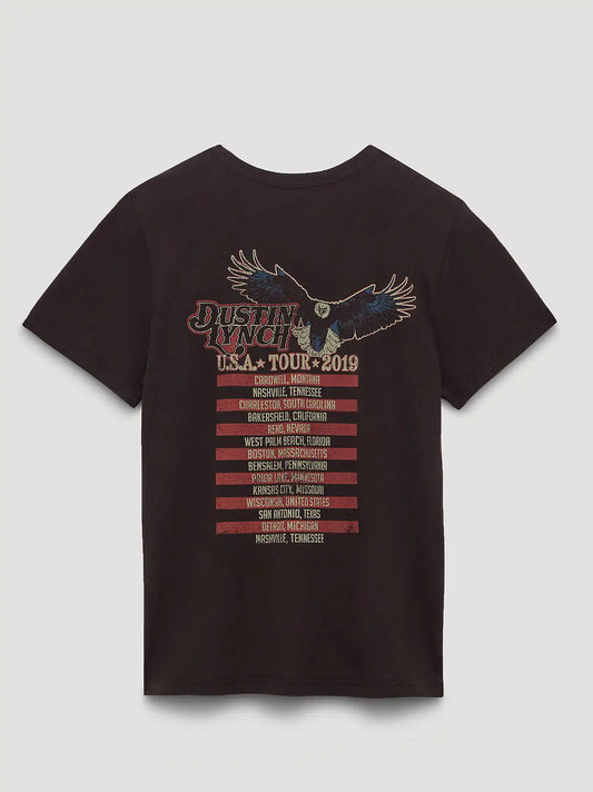 Dustin Lynch 2019 Tour Reg Fit Graphic Tee in Ganache