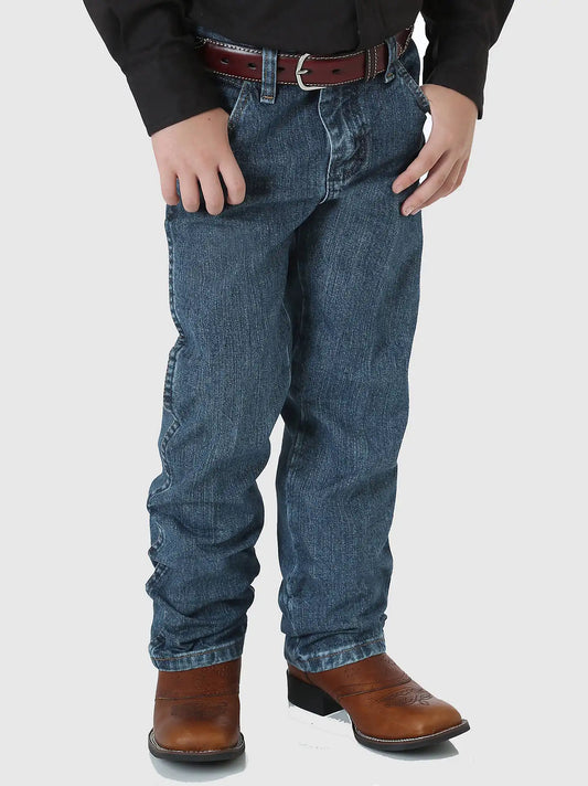 Boy's Wrangler® Cowboy Cut® Original Fit Jean (8-20) in Subtle Worn