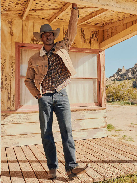 Men's Relaxed Bootcut Jean in Admiral Blue