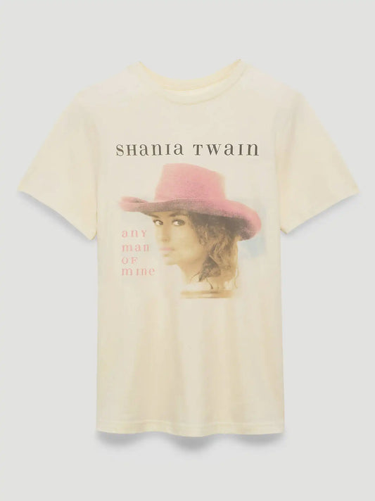 Shania Twain Man of Mine Reg Fit Graphic Tee in Marshmallow
