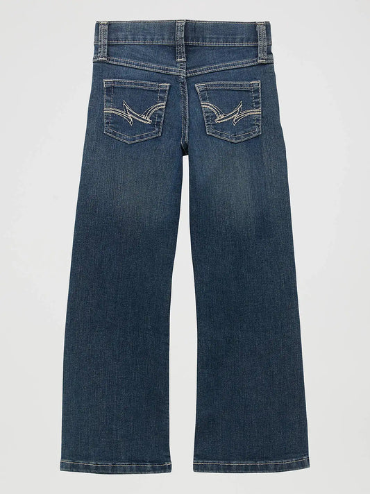 Girl's Wrangler® Premium Patch® Jean (4-14) in Dark Blue