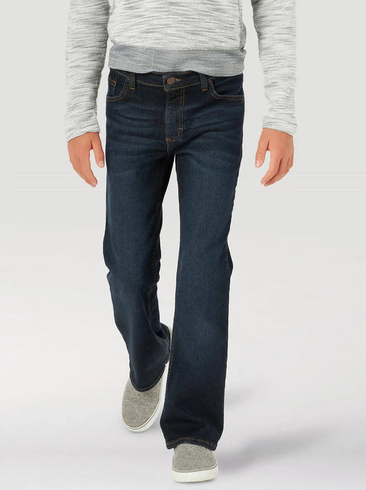 Boys Flex Bootcut Jean:Deep Indigo:6:REGULAR