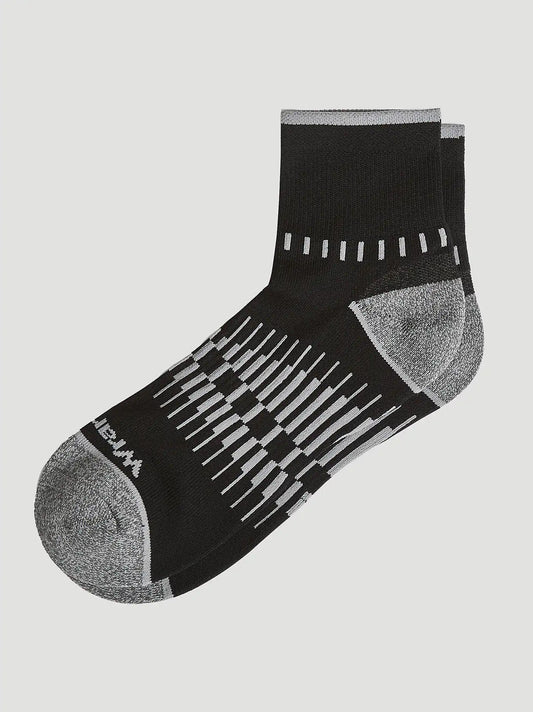 Mens Low Cut Sock 4-Pack:Black:One Size