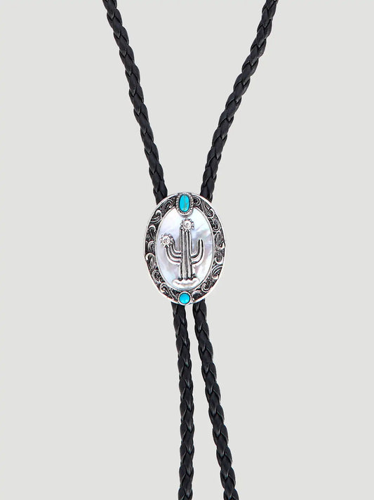 Western Bolo Tie Necklace:Turquoise:One Size: