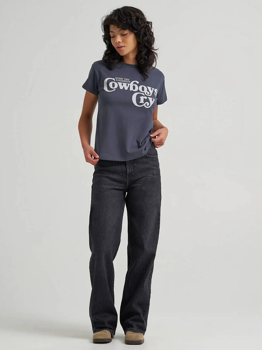 Women's Loose Straight Jean in Dark Sky