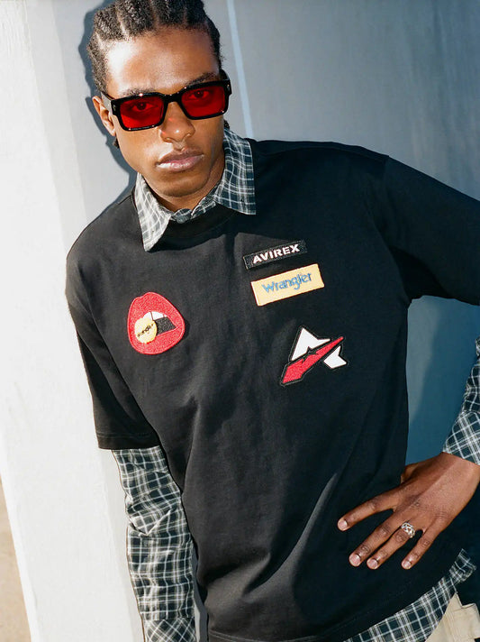 Wrangler x AVIREX Tee in Black