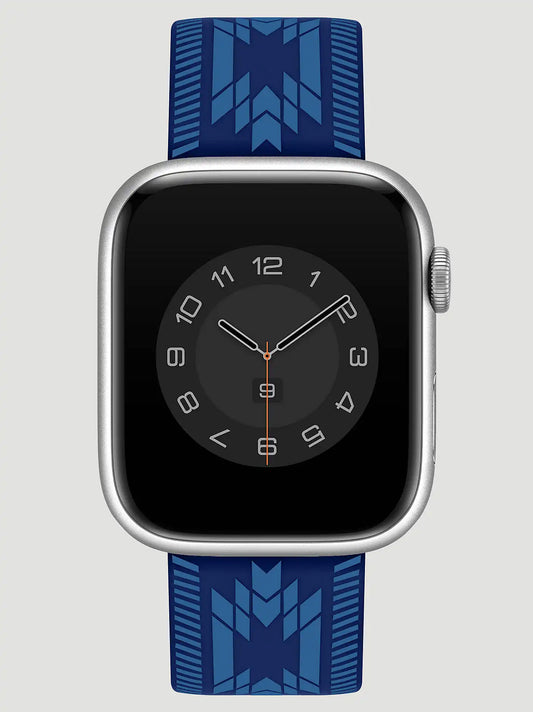 Silicone Southwestern Universal Watchband:Blue:One Size: