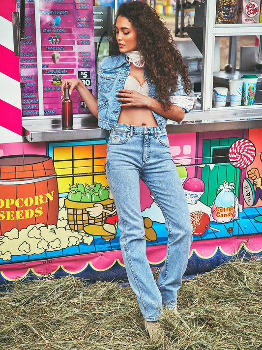 Wrangler x LoveShackFancy Cowboy Cut Jean in Light Wash