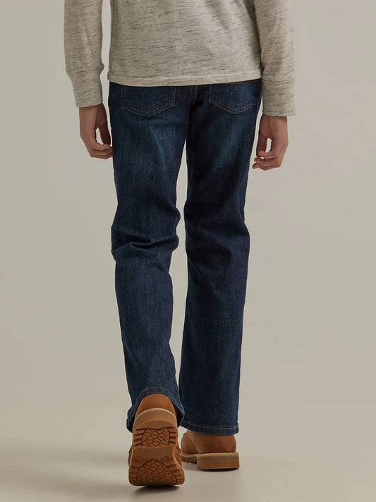 Boy's Wrangler® Five Star Classic Stretch Bootcut Jean (4-7) in Fresh Indigo